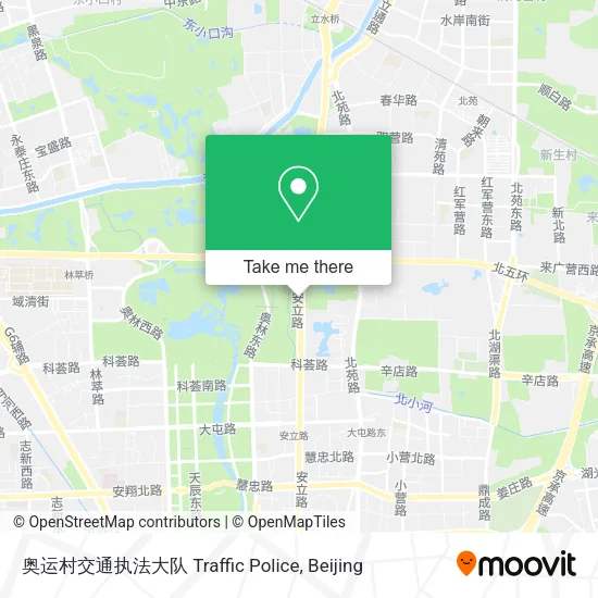 奥运村交通执法大队 Traffic Police map