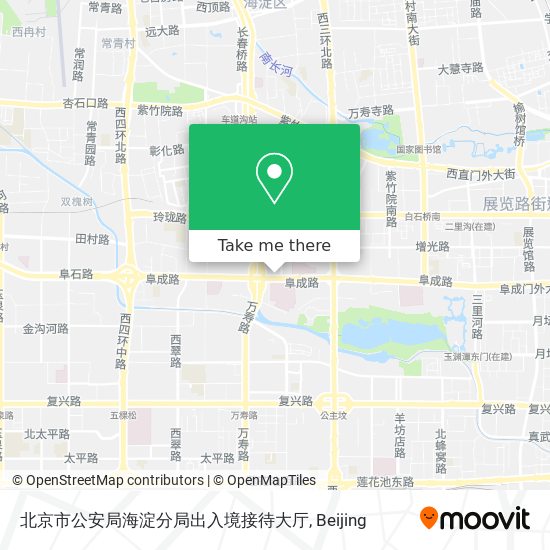 北京市公安局海淀分局出入境接待大厅 map