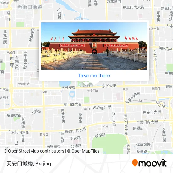 天安门城楼 map