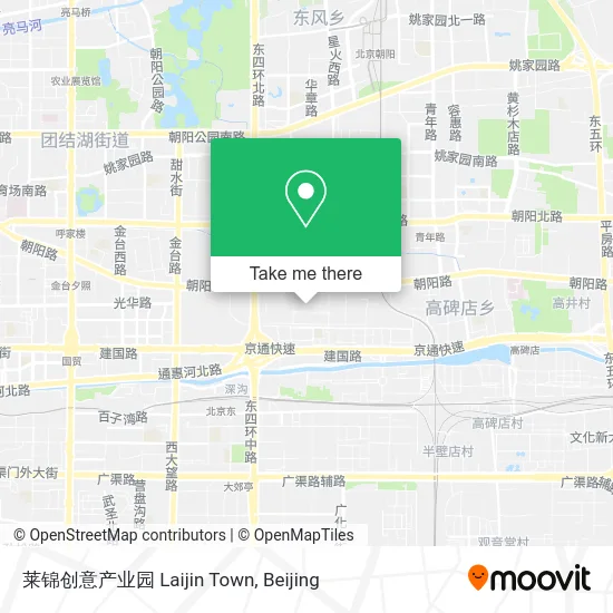 莱锦创意产业园 Laijin Town map