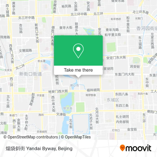 烟袋斜街 Yandai Byway map