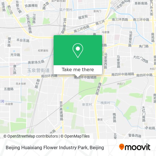 Beijing Huaixiang Flower Industry Park map