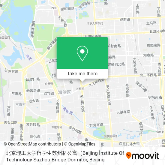 北京理工大学留学生苏州桥公寓（Beijing İnstitute Of Technology Suzhou Bridge Dormitor map