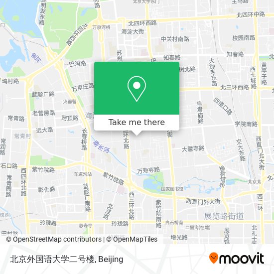 北京外国语大学二号楼 map