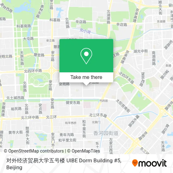 对外经济贸易大学五号楼 UIBE Dorm Building #5 map