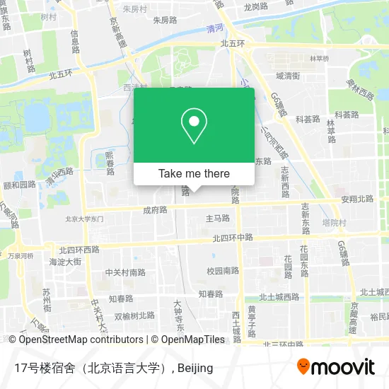 17号楼宿舍（北京语言大学） map