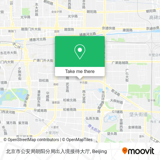北京市公安局朝阳分局出入境接待大厅 map