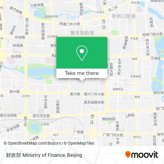 财政部 Ministry of Finance map