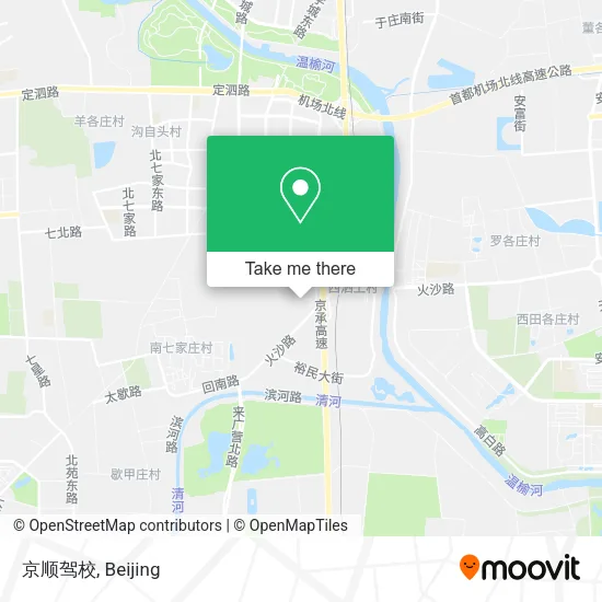 京顺驾校 map