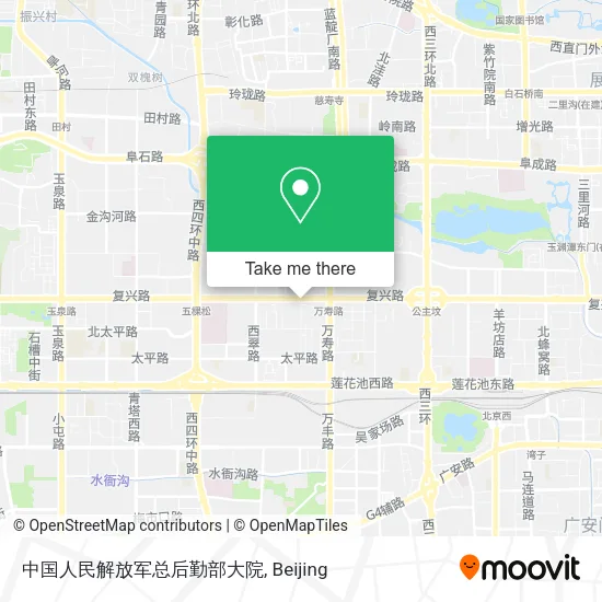 中国人民解放军总后勤部大院 map
