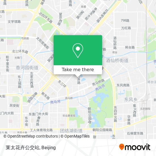 莱太花卉公交站 map