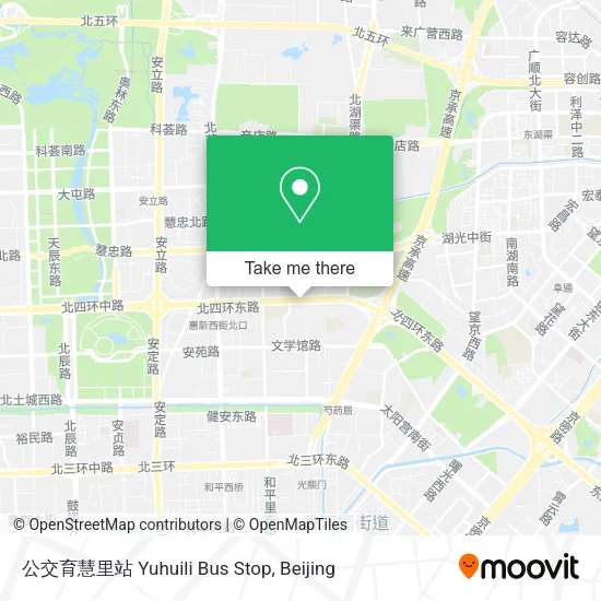 公交育慧里站 Yuhuili Bus Stop map
