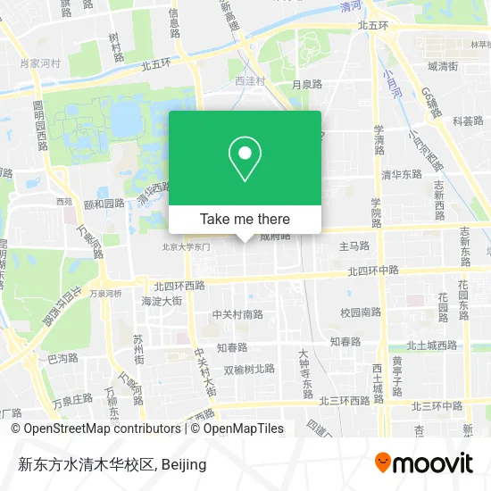 新东方水清木华校区 map