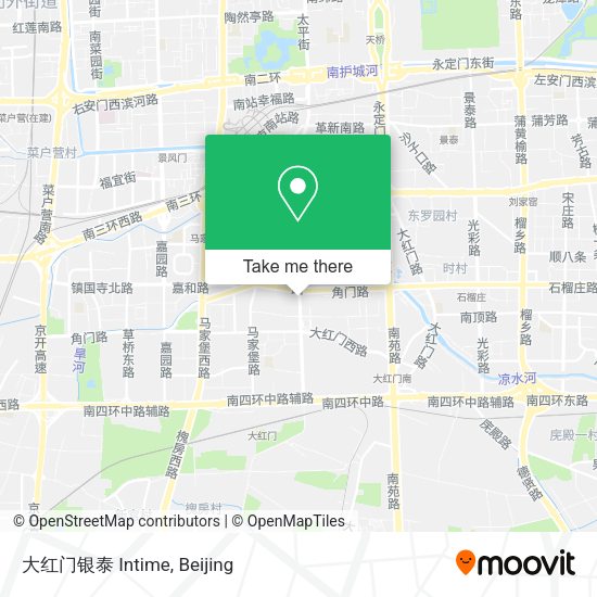 大红门银泰 Intime map
