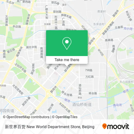 新世界百货 New World Department Store map
