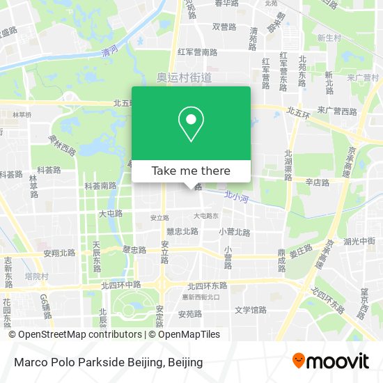 Marco Polo Parkside Beijing map