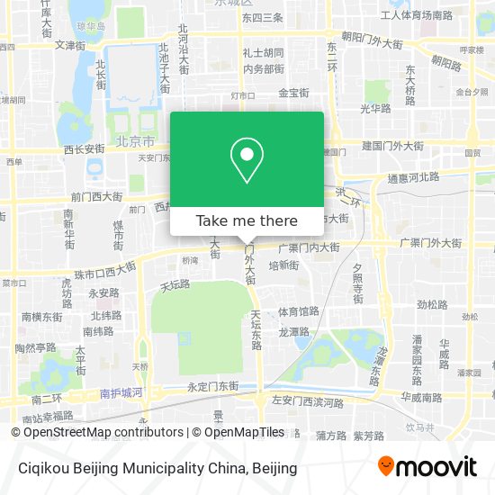 Ciqikou Beijing Municipality China map