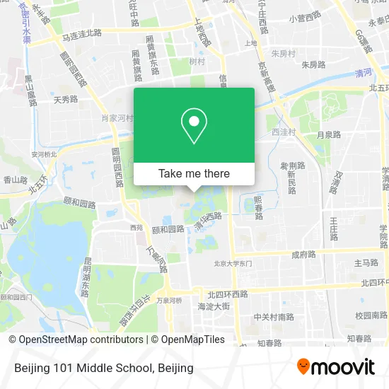 Beijing 101 Middle School map