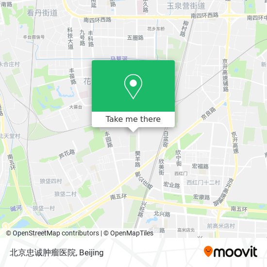 北京忠诚肿瘤医院 map