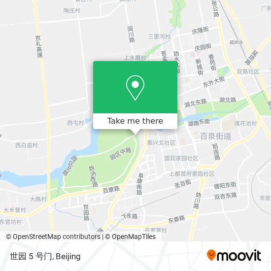 世园 5 号门 map