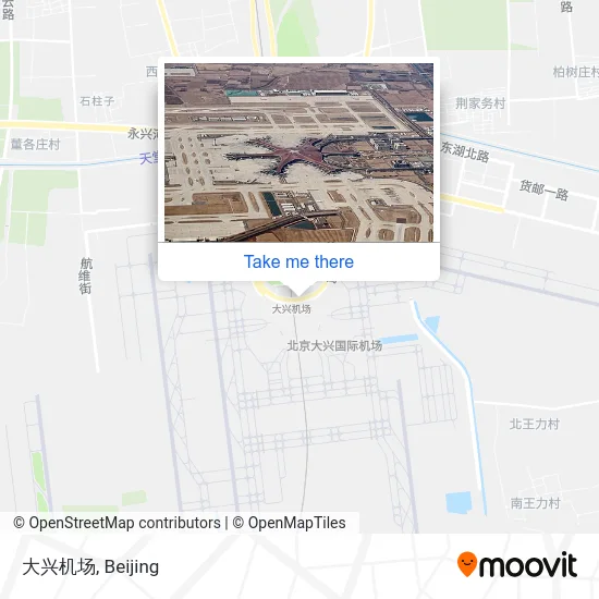 大兴机场 map