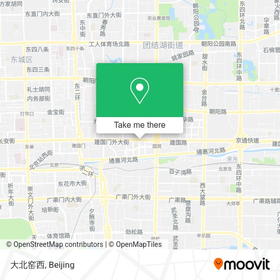 大北窑西 map