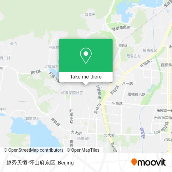 越秀天恒·怀山府东区 map