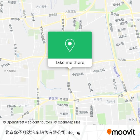 北京鑫圣顺达汽车销售有限公司 map