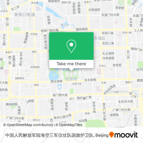 中国人民解放军陆海空三军仪仗队国旗护卫队 map