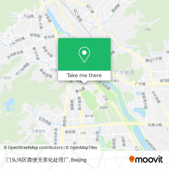 门头沟区粪便无害化处理厂 map