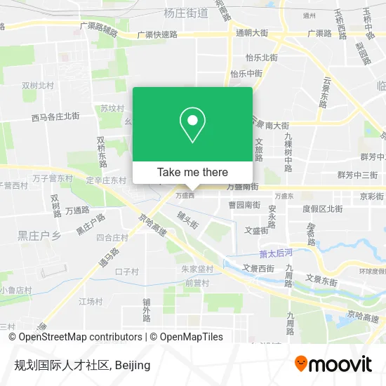 规划国际人才社区 map