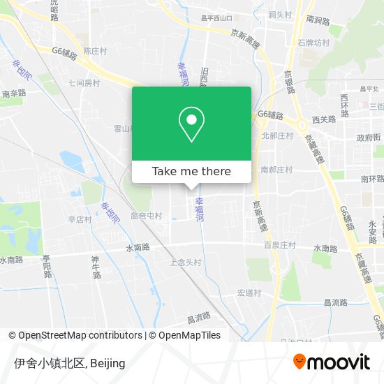 伊舍小镇北区 map