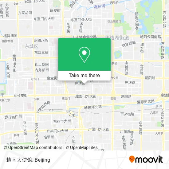 越南大使馆 map