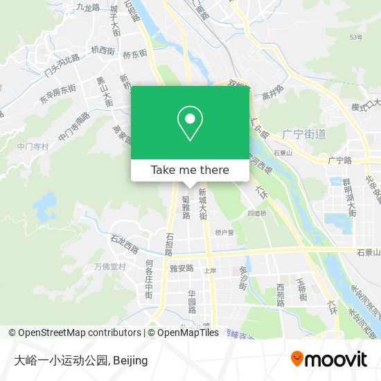 大峪一小运动公园 map