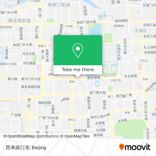 西单路口东 map