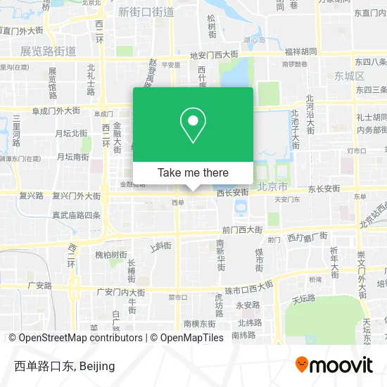 西单路口东 map