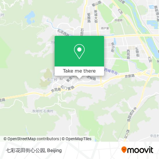 七彩花田街心公园 map