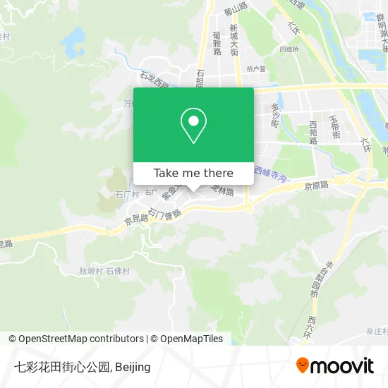 七彩花田街心公园 map