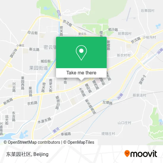 东菜园社区 map