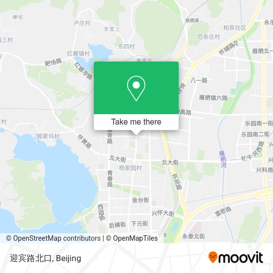 迎宾路北口 map