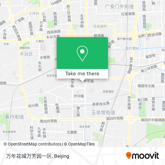 万年花城万芳园一区 map