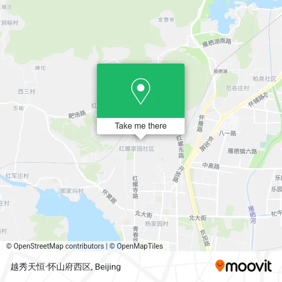 越秀天恒·怀山府西区 map