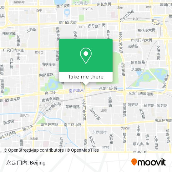 永定门内 map