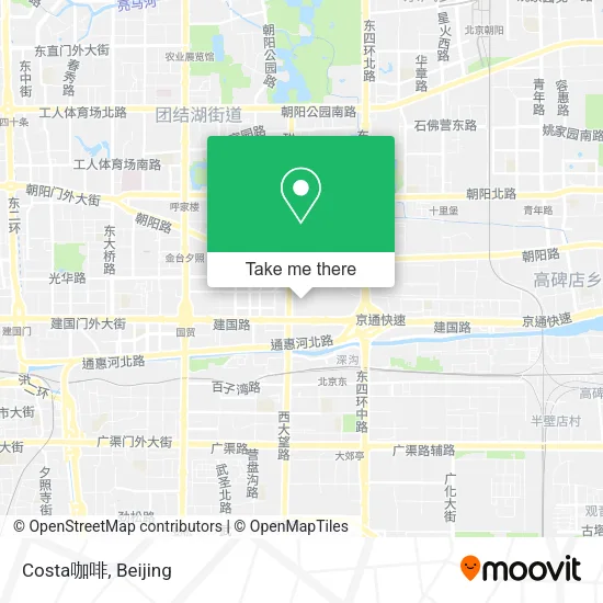 Costa咖啡 map