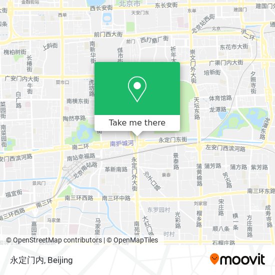 永定门内 map