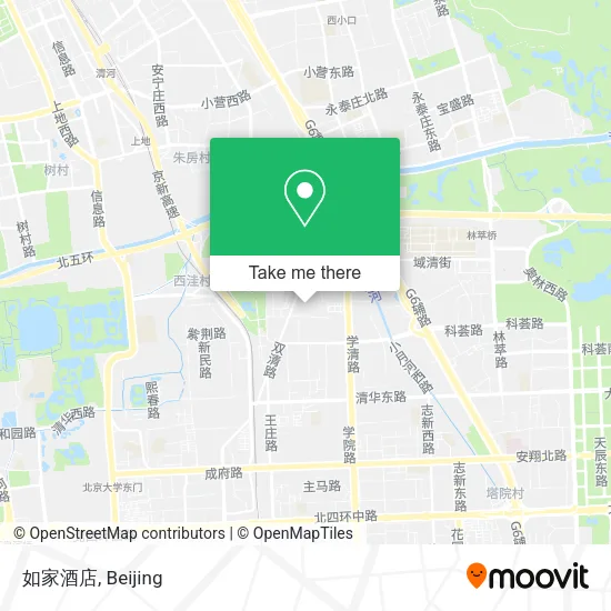 如家酒店 map