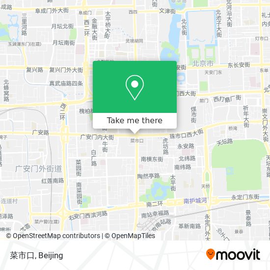 菜市口 map