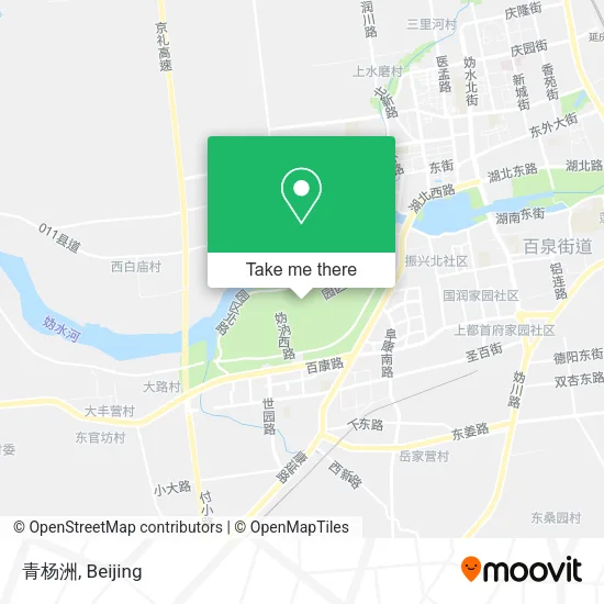 青杨洲 map