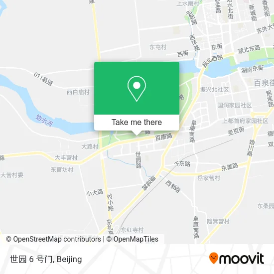 世园 6 号门 map