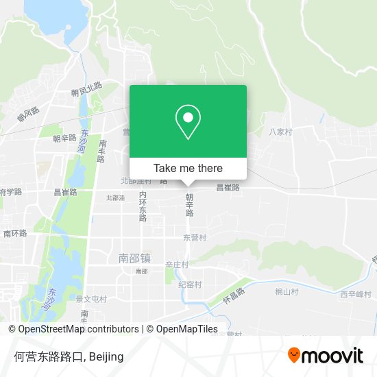 何营东路路口 map